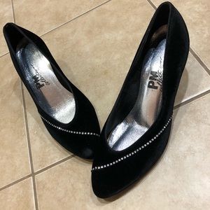 Black VELVET heels by The PM Collection